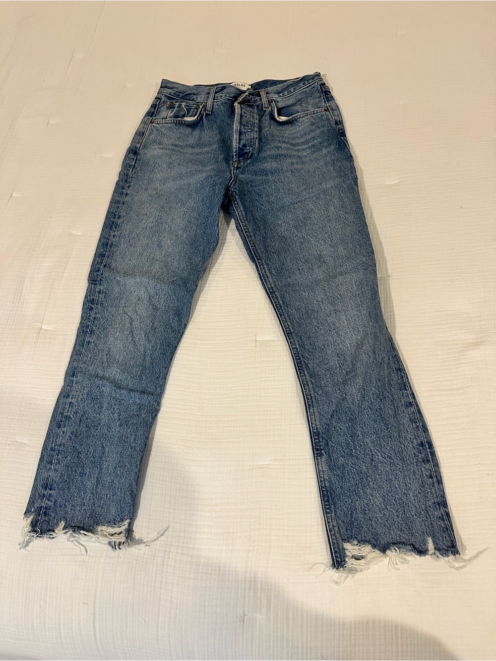 Agolde Riley Crop High-Rise Straight Women's Jeans - size 28